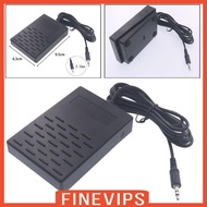 [Finevips] Piano Sustain Pedal Nonslip 3.5mm Plug for Synthesizers Electric Pianos Drum