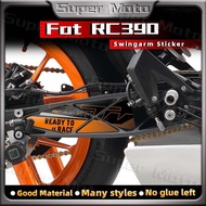 Motorcycle Racing Swingarm Sticker Protection Accessories "Ready To Race" Decals Waterproof For KTM 