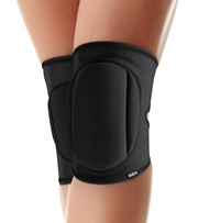 Queen Wear – Sleek Black – Pole Dance Knee Pads Perfect Woman Protection for Ballet Modern Dance and