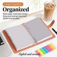 SE Spacious PU Leather Currency Organizer Wallet Stores 100 Notes Securely