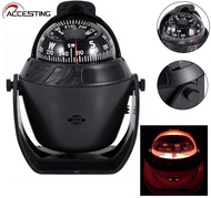Pivoting Sea Marine Compass with Mount for Boat Caravan Truck Car Navigation High Precision LED Ligh