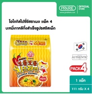 โอโตกิ สไปซี่ ชีส ราเมง แพ็ค 4 / Ottogi Spicy Cheese Ramen 111 g. Pack 4