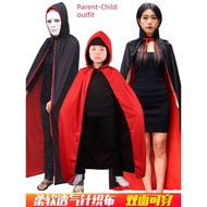 christmas outfit dress christmas costume for adult Halloween Vampire Magician Costume - Black Red Cl