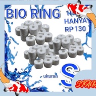 Bio Ring Keramik Ring mini Biologis Media Filter Aquarium Kolam 1 pcs