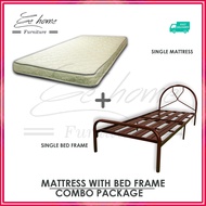 EE HOME COMBO SET Single Bed Frame + Mattress Katil Besi Bujang + Tilam Bujang (Super Base) CM-BF04