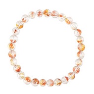 【正佳珠寶】膠花水晶 頂級錦鯉膠花水晶 5.8-6.3mm 錦鯉膠花手珠