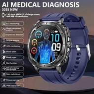 New Uric Acid Blood Lipid Body Analysis Mens Smart Health Watch Blood Sugar HRV ECG Laser Monitor Mi