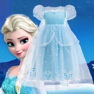 MQATZ Elsa Costume Frozen Anna Dress Snow Queen Fancy Cosplay Halloween Dance Party Tutu Elegant Tod