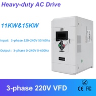 AC 220V 11KW 15KW three phase 220V frequency converter for air compressor 50HZ 60HZ inverter drives