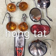 honda 70 c70 lampu bulat signal side mirror cermin head lamp taillamp lampu depan belakang position 