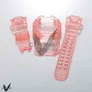 (Vcustom) GX56 KING JELLY " PINK " BAND AND BEZEL WATCH STRAPS