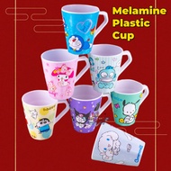 H-426 LSL GIFTS Melamine Plastic Drinking Cup with Handle Cartoon Kuromi Melody Kitty Cinnamorol Dri