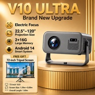 V10 ULTRA Smart Projector, 1080P Full HD. Your ideal companion for home movies and gaming! Great hom