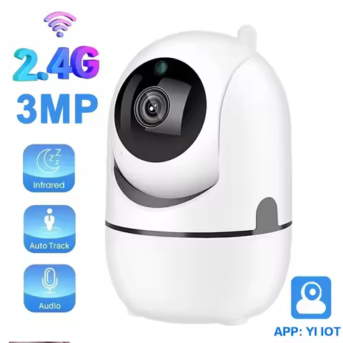 YI IoT 2.4G 3MP Security Camera System Indoor PTZ Camera Motion Detection Auto Tracking IR Night Vis