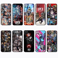 for Realme C1 C2 C3 C11 C12 C15 C17 C20C 21 J11 Apex Legends Black edged TPU phone case | showcasing