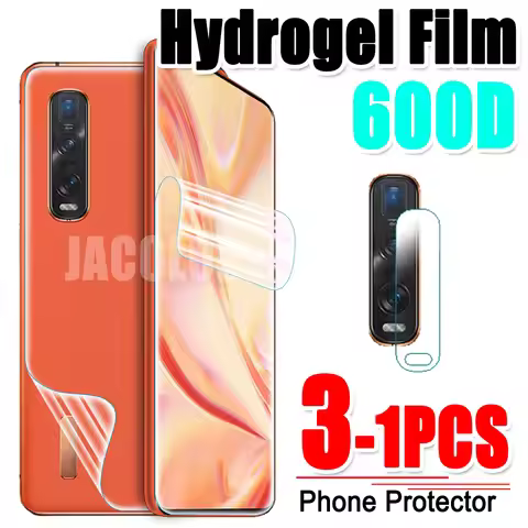 Protective Film For Oppo Find X3 X2 Pro Screen Gel Protector/Back Cover Hydrogel Film/Camera Glass O