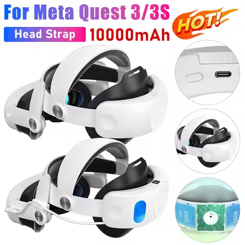 For Meta Quest 3S VR Headset Headband Head Strap Holder Comfort VR Glasses Headband Headset Helmet F