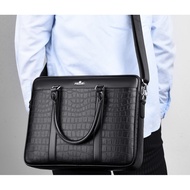 Office Leather Bag With Crocodile Pattern Newest Model 2021