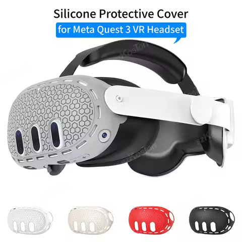 Silicone Protective Coverfor Meta Quest 3 VR Headset Anti-Scratches Shell Skin Protection Case for M