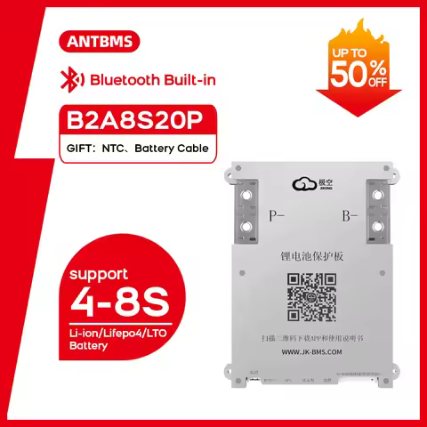 JK Smart BMS B2A8S20P 4S 5S 6S 7S 8S Li-ion Lifepo4 LTO Battery 200A Balance Current Application Sce