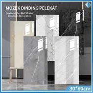 30cm x 60cm Mozek Dinding Dapur Kitchen Wall Sticker Paper Dinding Bathroom Wallpaper Waterproof Til