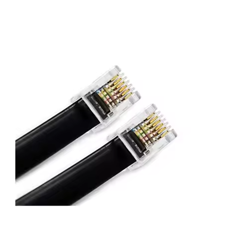 RJ11 RJ12 6P6C Data Cable, Male to Male Modular Data Cord Straight Reverse Wiring Pinout Telephone H