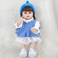 เหมือนจริง 55 ซม.Reborn ตุ๊กตาสาวไวนิลสาว MiaoMiao จําลองตุ๊กตาเจ้าหญิงเด็กวัยหัดเดินแต่งตัวของเล่นข