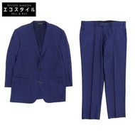 二手 Brooks Brothers REDA Regent Fit 條紋兩套西裝，海軍藍，尺寸 45REG，39W。