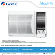 Gree GJ09-6NM 1.0HP Window Type Manual Non-Inverter Aircon