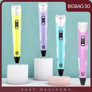 [bigbag.sg] 3D Drawing Pen Creative 3D Doodle Pen Adjustable Temperature LCD Display for DIY