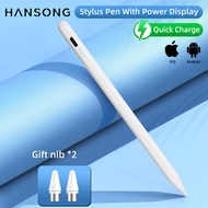 Pen With Power Display For Android iOS Tablet Mobile Phones Touch Pen For Samsung Xiaomi iPhone iPad