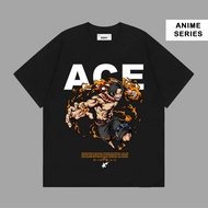 Voust T-shirt One Piece Anime ACE Black 24s