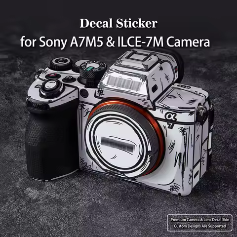 Alpha 7 V Skin Protective Film for Sony A7M5 ILCE-7M5 Camera Skin Decal Cover Film A7MV Skin Wrap Co