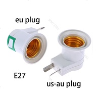 EU US AU plug E27 LED Lamp Base power Holder Converter for led light Bulb Adapter socket AC Power 11