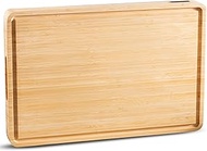 Classic Chopping Block - Extra Thick 4 cm - Bamboo Wood End Wood Chopping Board 45 x 30 cm - Premium
