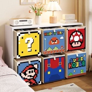 Dopamine Carlake Storage Basket Foldable Storage Box Children Storage Box Lattice Cabinet Storage Ba