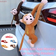 SUSANMY Car Pendant, Car Accesorios Long Arm Ape Monkey Plush Toys, Quick Release Creativity Hanging