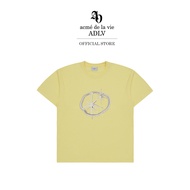 ADLV เสื้อยืด Oversize รุ่น  Creature Planet Logo Short Sleeve T-Shirt Yellow Yellow (50093SCLSSU_F3YLXX)