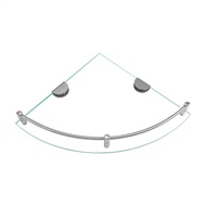 Bathroom Shelves Bathroom Glass Corner Shelf Triangle Wall Mounted Tempered Glass Shelf for Storing