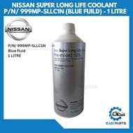 NISSAN SUPER LONG LIFE COOLANT PRE-MIXED 50% P/N/999MP-SLLC1N (BLUE FLUID) - 1 LITRE