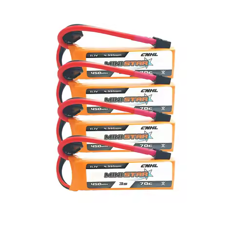 4PCS CNHL 3S 450mAh 11.1V Lipo Battery 70C MiniStar With XT30 Plug For Mini Quadcopter RC FPV