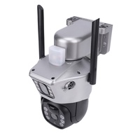 4G LTE Cellular Security Camera Outdoor Wireless Solar Powered 2 Lens PTZ 2K 355 Degree Rotatable Wi