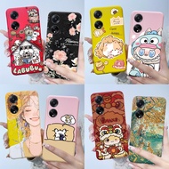 For OPPO A98 Phone Cases Soft Silicone Cover OPPOA98 5G CPH2529 New Design Cartoon Fashion Printing 