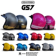 [READY STOCK] [SIRIM APPROVED] [FREE SIZE] G57 GRAYFOSH OPEN FACE HELMET / 3 BUTTON HELMET / PLAIN C