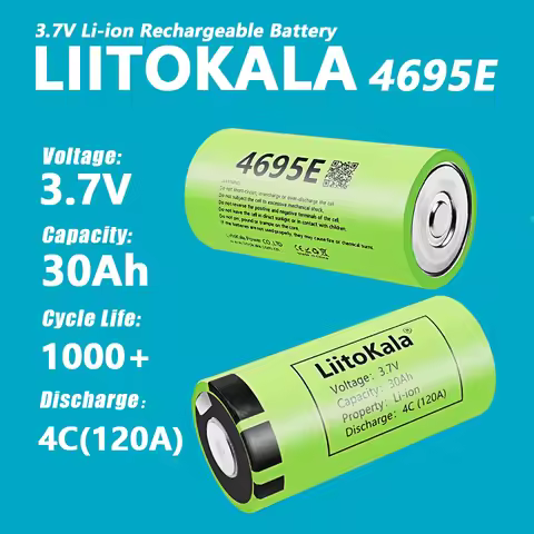 12-60pcs LiitoKala 4695E 3.7V 30Ah for EVE 46950 Lithium Ion Battery High-cpacity Car Starter Power 