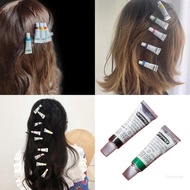 Crazy 2Pcs Artistic Watercolor Paint Theme Barrettes Back to School Event Hair Clip