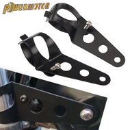 Universal Motorcycle 5.75in 7in Headlight Mounting Bracket  Adjustable Front Fork Ear Headlamp Holde