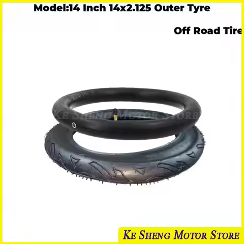 14x2.125 bicycle electric scooter and electric bicycle tire and inner tube kit for replacing 14 inch