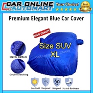 Premium Elegant Blue High Quality Taffeta Car Cover Anti-UV Dust Resistant / Dirty Proof Vehicle Pro