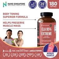 Fat Burner CLA - 180 Softgels CLA Supplement, Max Weight Loss, Slimming, Body Toning, Muscle Mass